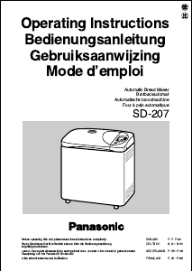 Bedienungsanleitung Panasonic SD-207 Brotbackautomat