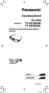 Kasutusjuhend Panasonic TY-ER3D4ME 3D-vaatur