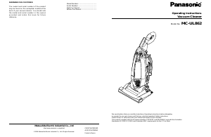 Manual Panasonic MC-UL862 Vacuum Cleaner