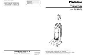 Manual Panasonic MC-UL674 Vacuum Cleaner