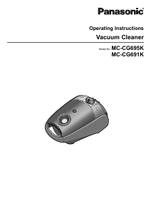 Manual Panasonic MC-CG691 Vacuum Cleaner