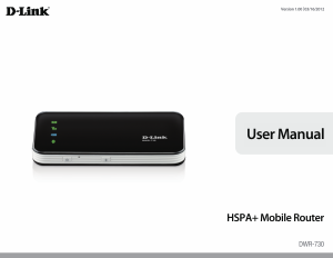 Manual D-Link DWR-730 Router