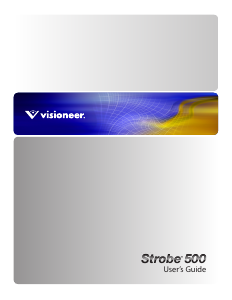 Handleiding Visioneer Strobe 500 Scanner