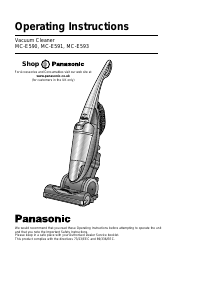 Manual Panasonic MC-E591 Vacuum Cleaner