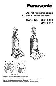 Manual Panasonic MC-UL426 Vacuum Cleaner
