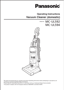 Manual Panasonic MC-UL594 Vacuum Cleaner