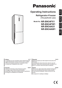 Bruksanvisning Panasonic NR-BN34AS1 Kyl-frys