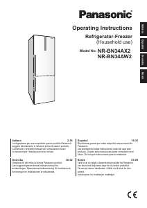 Bedienungsanleitung Panasonic NR-BN34AW2 Kühl-gefrierkombination
