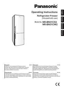 Bedienungsanleitung Panasonic NR-BN31CX2 Kühl-gefrierkombination
