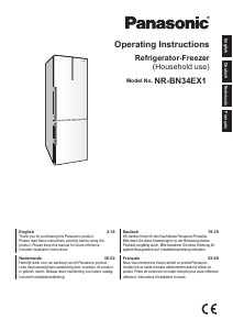 Mode d’emploi Panasonic NR-BN34EX1 Réfrigérateur combiné