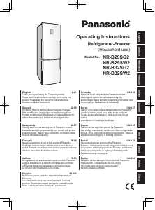 Instrukcja Panasonic NR-B32SW2 Lodówko-zamrażarka