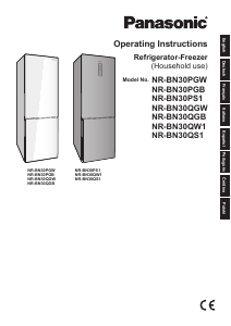 Bedienungsanleitung Panasonic NR-BN30PS1 Kühl-gefrierkombination