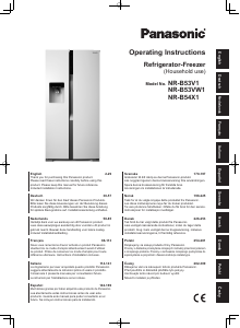 Handleiding Panasonic NR-B54VW1 Koel-vries combinatie