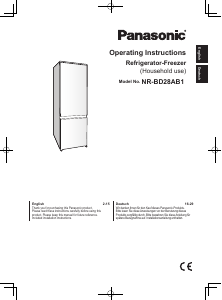 Manual Panasonic NR-BD28AB1 Fridge-Freezer