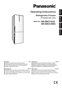 Bedienungsanleitung Panasonic NR-BN31AW2 Kühl-gefrierkombination