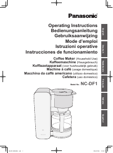 Mode d’emploi Panasonic NC-DF1AXC Cafetière