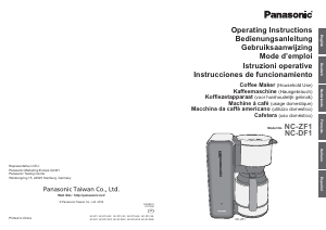 Manuale Panasonic NC-ZF1 Macchina da caffè