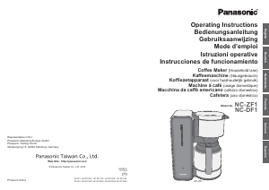 Mode d’emploi Panasonic NC-DF1 Cafetière