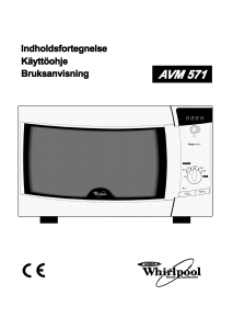 Brugsanvisning Whirlpool AVM 571/WP/ WH Mikroovn