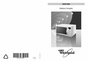 Mode d’emploi Whirlpool AVM 685/WP/IX Micro-onde