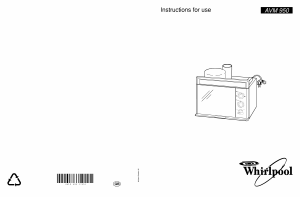 Manual Whirlpool AVM 950 IX Microwave