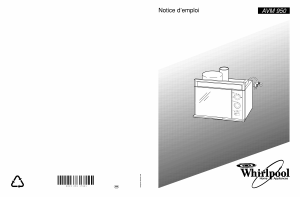 Mode d’emploi Whirlpool AVM 950 WP/BL/NL/FR Micro-onde