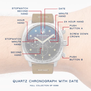 Handleiding Spinnaker SP-5068-01 Hull Horloge