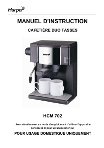 Mode d’emploi Harper HCM702 Cafetière