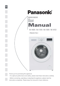 Manual Panasonic NA-148GB1 Washing Machine
