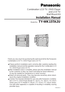 Manual Panasonic TY-WK15TA2U Wall Mount