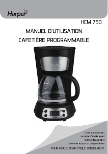 Mode d’emploi Harper HCM750 Cafetière