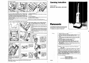 Bruksanvisning Panasonic MC-E42N Dammsugare