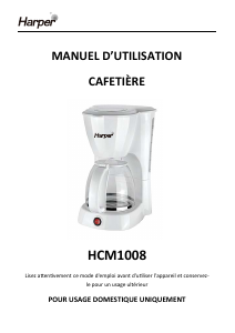 Manual Harper HCM1008 Coffee Machine