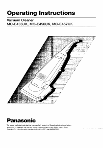 Manual Panasonic MC-E455UK Vacuum Cleaner