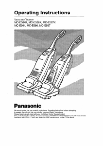 Manual Panasonic MC-E564 Vacuum Cleaner