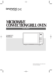 Manual Daewoo KOC9Q1T Microwave