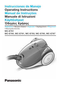Manuale Panasonic MC-E780 Aspirapolvere