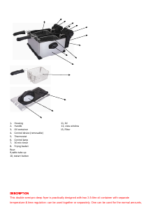 Mode d’emploi Harper DF6000 Friteuse