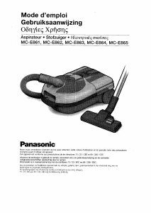 Εγχειρίδιο Panasonic MC-E861 Ηλεκτρική σκούπα