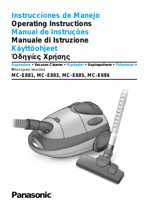 Manuale Panasonic MC-E881 Aspirapolvere