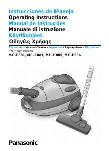 Εγχειρίδιο Panasonic MC-E885 Ηλεκτρική σκούπα