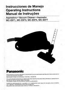 Manual Panasonic MC-E971 Vacuum Cleaner