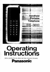 Manual Panasonic EB-3610 Mobile Phone