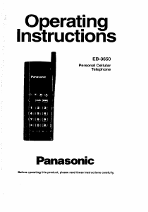 Manual Panasonic EB-3650 Mobile Phone