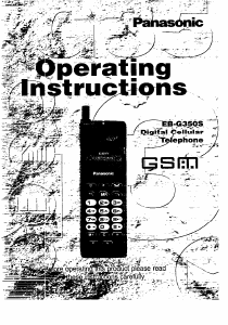 Manual Panasonic EB-G350S Mobile Phone