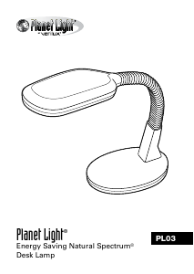 Manual Verilux PL03 Planet Light Lamp