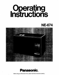 Handleiding Panasonic NE-674 Magnetron