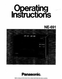 Manual Panasonic NE-691 Microwave