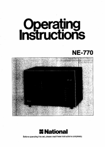 Handleiding Panasonic NE-770 Magnetron