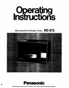 Manual Panasonic NE-972 Microwave